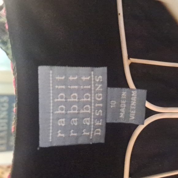 Rabbit Rabbit Rabbit Floral Summer Dress, Sz 10 - Picture 5 of 8